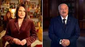 О власти и оппонентах. Что сказали в новогодних обращениях Тихановская и Лукашенко